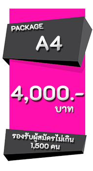 ระบบรับสมัครนักเรียนออนไลน์ ค่าบริการ 4,000 บาท
